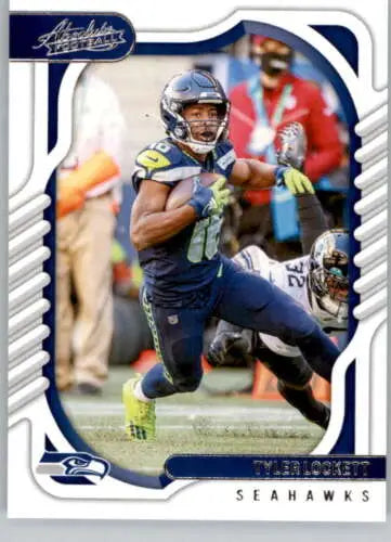 2022 Panini Absolute #85 Tyler Lockett NM football card with original gloss for collectors