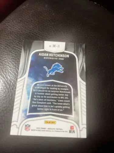 Aidan Hutchinson football card from Panini Absolute Introductions set
