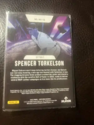 Spencer Torkelson baseball card from 2022 Panini Capstone Baseball New Age series