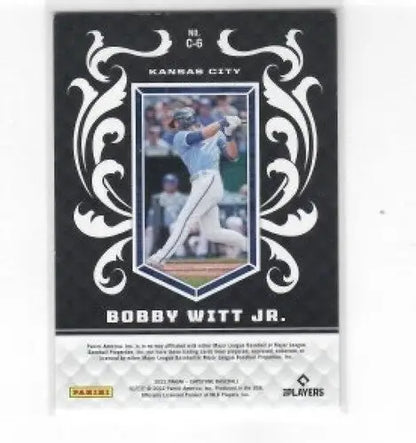 2022 Panini Capstone Crest #6 Bobby Witt Jr. NM-MT Royals ID:53826 - Trading Cards