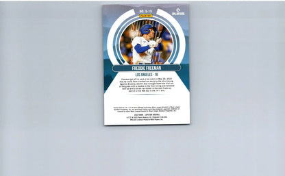 Baseball trading card of Freddie Freeman from 2022 Panini Capstone Summit series