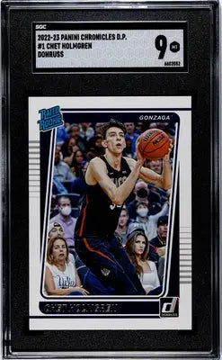 Graded Chet Holmgren rookie card from 2022 Panini Chronicles Draft Picks series