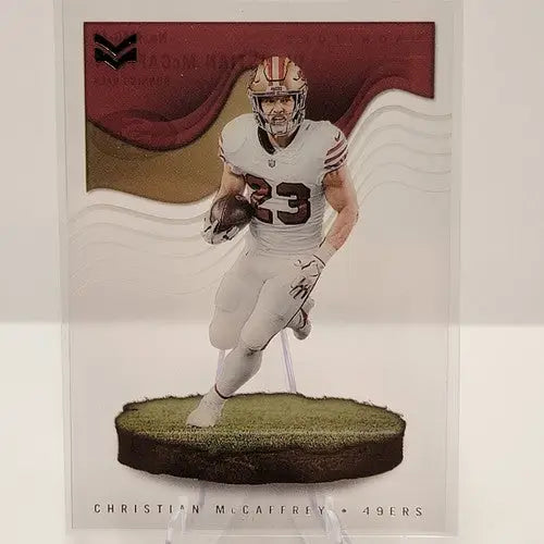 Christian McCaffrey Panini Chronicles trading card from 2022 Magnitude series