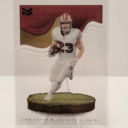 Christian McCaffrey Panini Chronicles trading card from 2022 Magnitude series