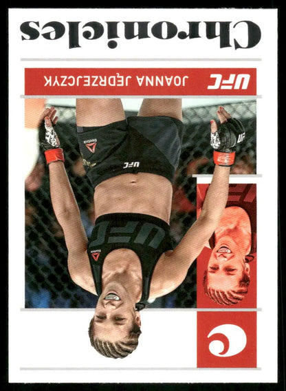 UFC trading card featuring Joanna Jędrzejczyk from Panini Chronicles UFC 2022 MMA set