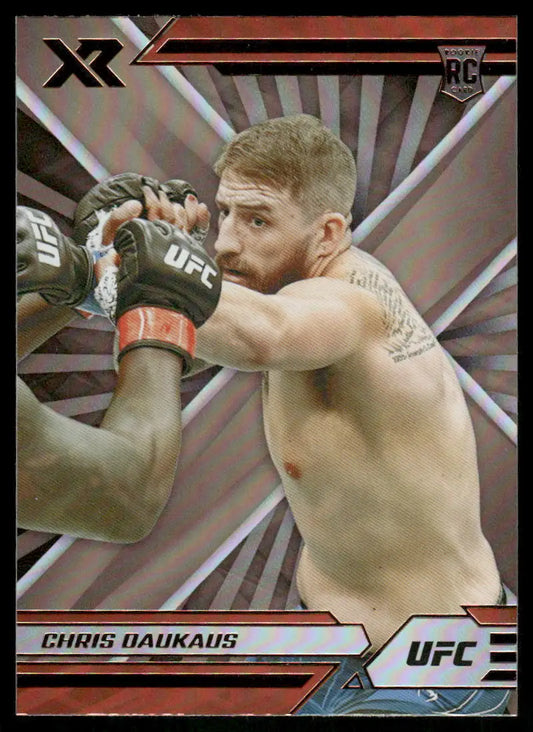 UFC Chris Daukaus trading card from 2022 Panini Chronicles XR series