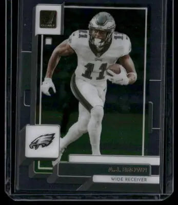 A.J. Brown football card from 2022 Panini Clearly Donruss Football collection