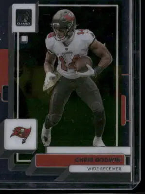 2022 Panini Clearly Donruss Football Chris Godwin football card featuring Donruss football Chris design