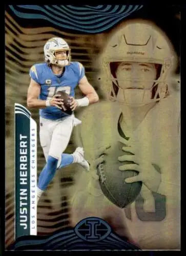 2022 Panini Illusions Retail #48 Justin Herbert football card original gloss LA Chargers