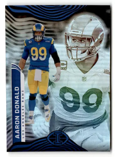 Aaron Donald football card from 2022 Panini Illusions Retail in Near Mint condition