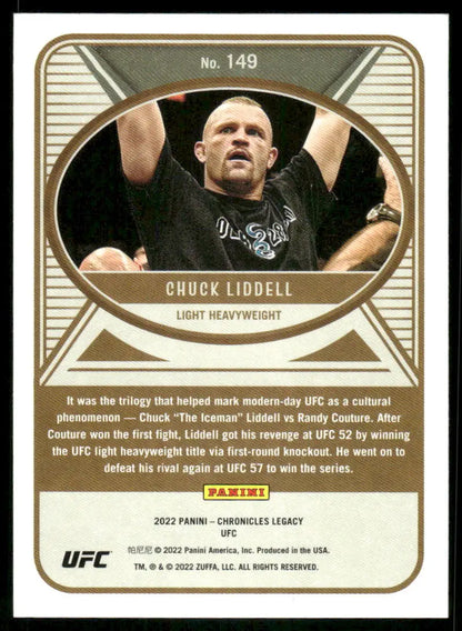 Collectible trading card featuring UFC fighter Chuck Liddell from Panini Legacy UFC series