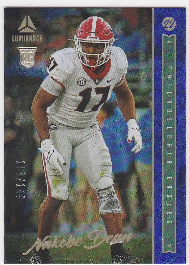 2022 Panini Luminance #148 Nakobe Dean RC 103/149 Philadelphia Eagles - Trading Cards