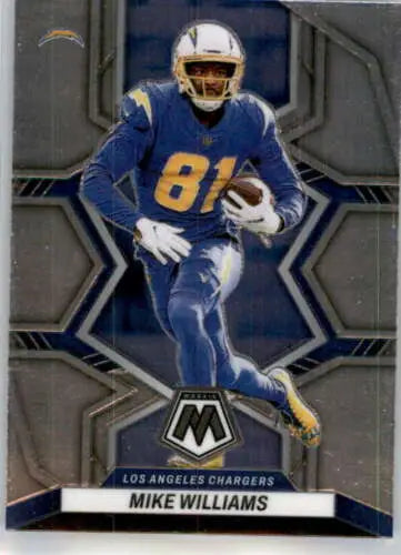 Mike Williams 2022 Panini Mosaic card NM-MT original gloss LA Chargers collectible