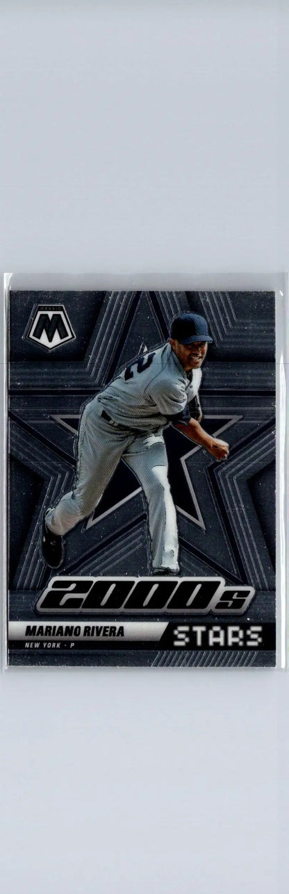 Baseball trading card of Mariano Rivera from 2022 Panini Mosaic series