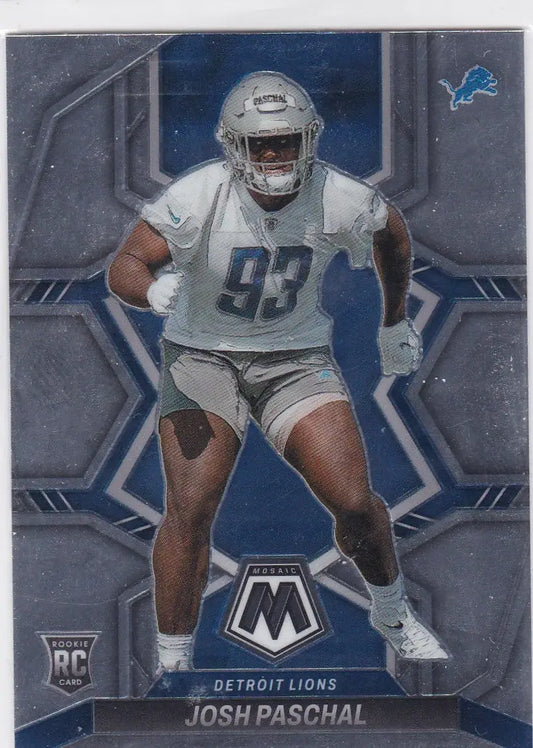 2022 Panini Mosaic #388 Josh Paschal RC Detroit Lions