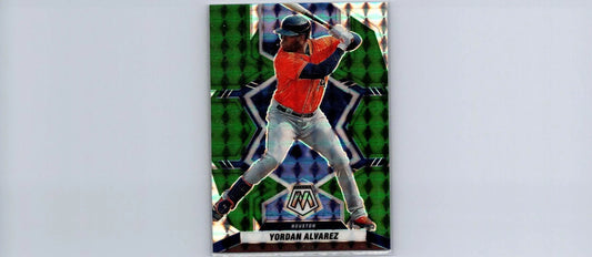 Yordan Alvarez Green Mosaic baseball card from 2022 Panini Mosaic #70 collection