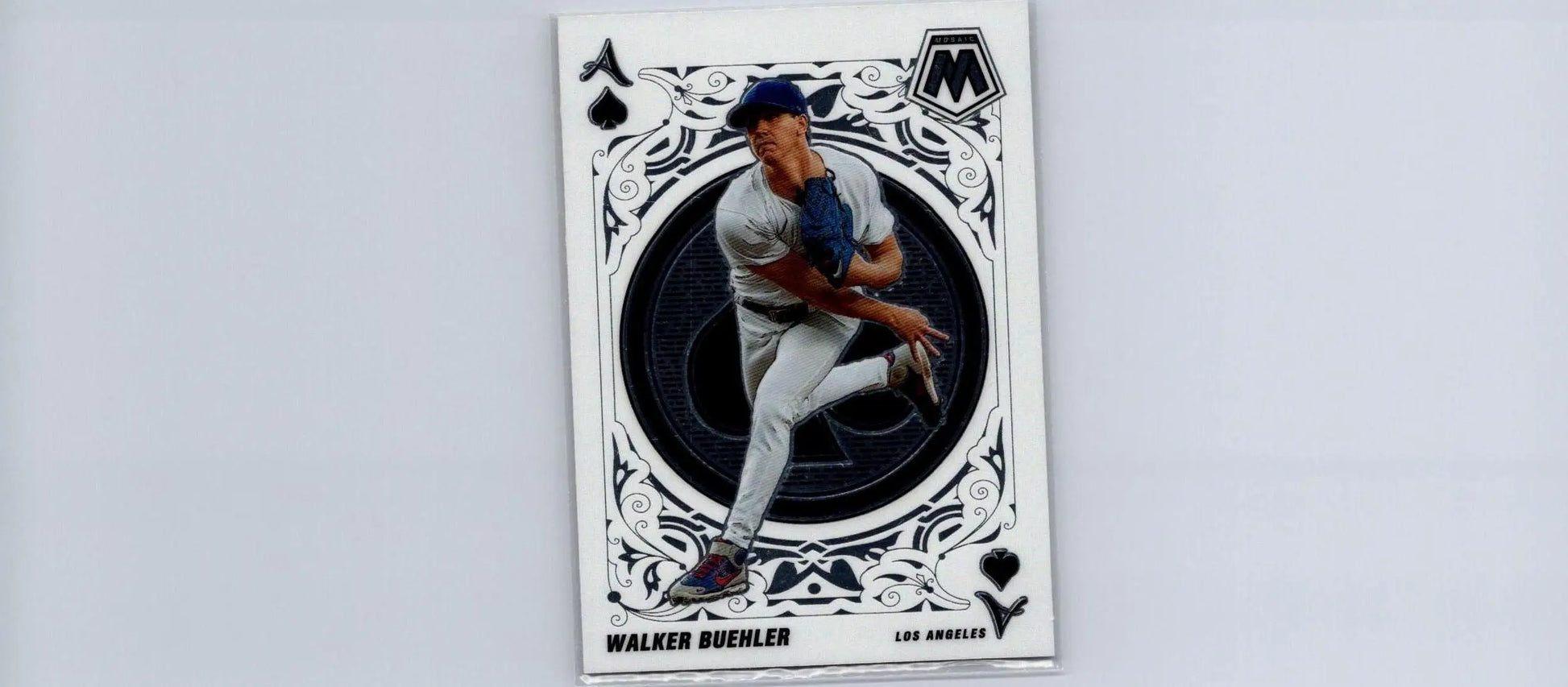 Walker Buehler Aces Mosaic baseball card from 2022 Panini Mosaic collection