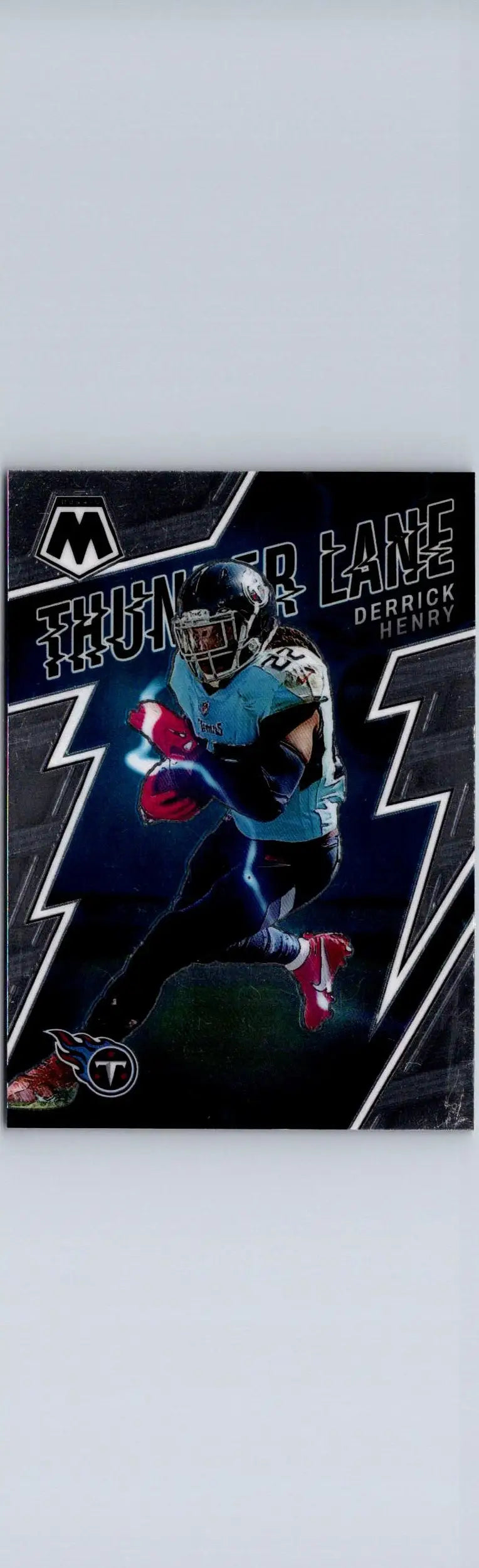 Derrick Henry football card from 2022 Panini Mosaic Thunder Lane collection