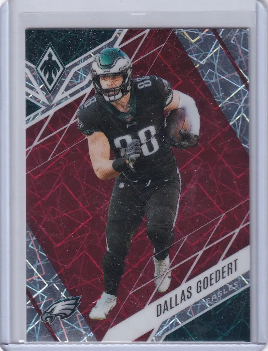 2022 Panini Phoenix 78/125 Red Lazer #92 Dallas Goedert - Philadelphia Eagles