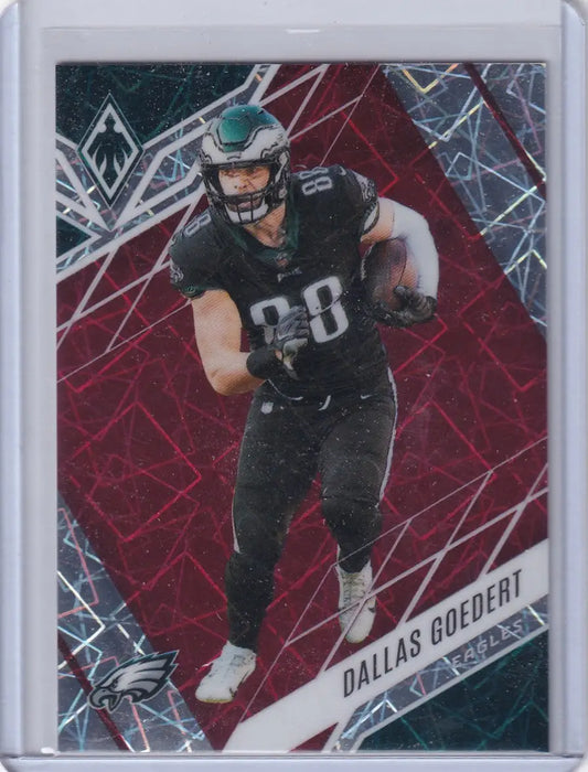 2022 Panini Phoenix 78/125 Red Lazer #92 Dallas Goedert - Philadelphia Eagles