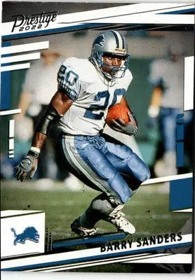 Barry Sanders football card from 2022 Panini Prestige featuring Panini Prestige Barry