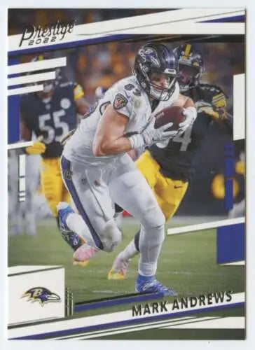Football trading card of Mark Andrews from 2022 Panini Prestige with original gloss