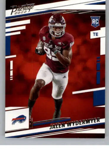 Jalen Wydermyer football card from 2022 Panini Prestige with original gloss finish