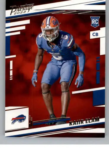 Kaiir Elam 2022 Panini Prestige rookie football card in original gloss condition