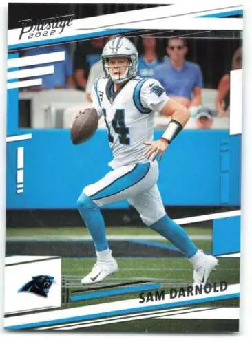 Sam Darnold football card from 2022 Panini Prestige with original gloss finish