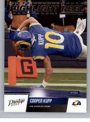 Cooper Kupp 2022 Panini Prestige Highlight Reel football card with original gloss finish