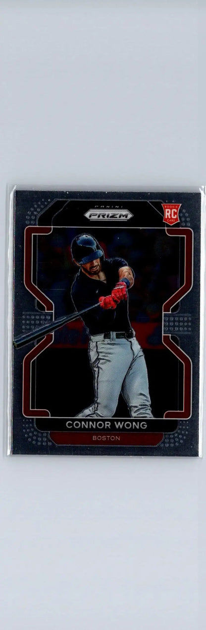 Connor Wong baseball card from 2022 Panini Prizm series displayed on product page