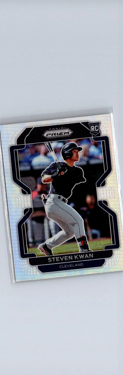 Steven Kwan baseball card from 2022 Panini Prizm product for collectors