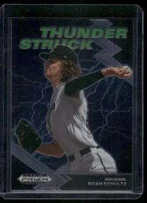 2022 Panini Prizm Draft Picks Thunder Struck Noah Schultz #TH-NS Baseball - Baseball Card