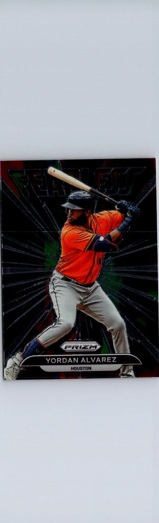 Yordan Alvarez Fearless baseball card from 2022 Panini Prizm #FL-16 featuring Yordan Alvarez