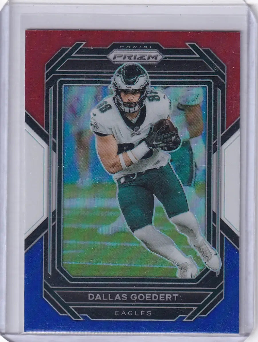 2022 Panini Prizm Red White & Blue #238 Dallas Goedert - Philadelphia Eagles - Trading Card