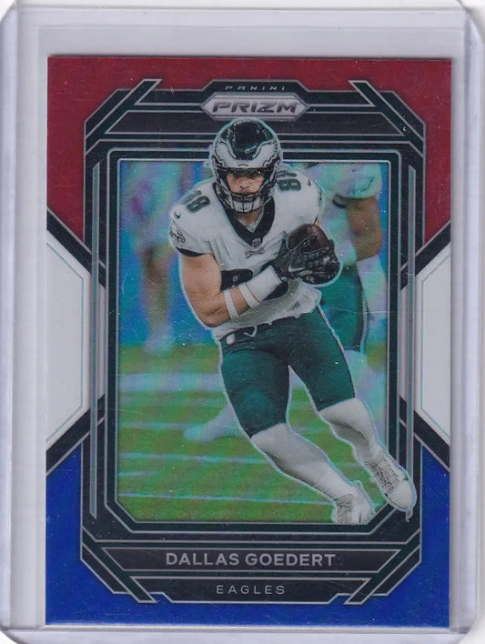 2022 Panini Prizm Red White & Blue #238 Dallas Goedert - Philadelphia Eagles - Trading Card