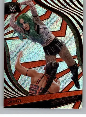 2022 Panini Revolution Shotzi WWE trading card with original gloss by Simply Sandoval