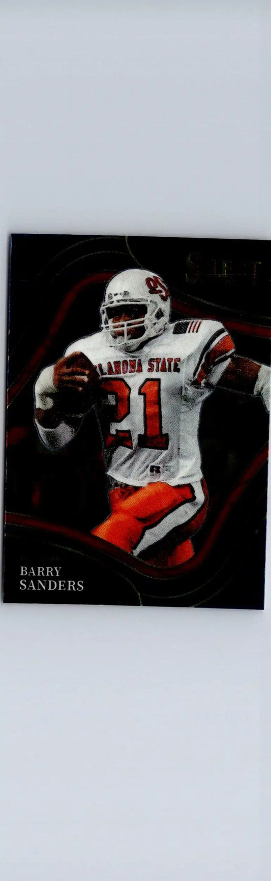 Barry Sanders football trading card from Panini Select Draft Picks 2022 Oklahoma State