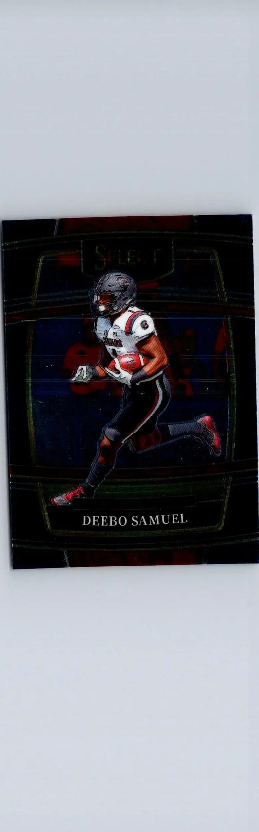 Football trading card featuring Deebo Samuel from 2022 Panini Select Draft Picks