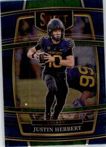 2022 Panini Select Draft Picks Blue #38 Justin Herbert NM Near Mint Con ID:66462 - Trading Cards