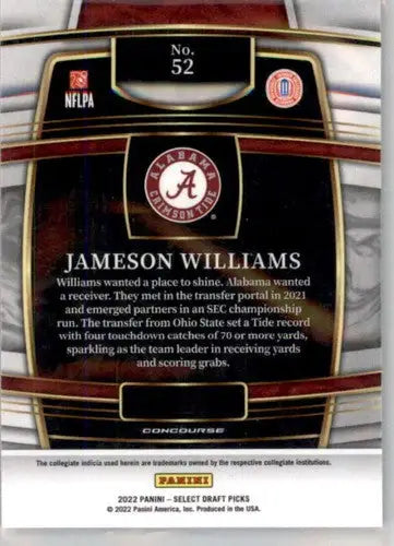 2022 Panini Select Draft Picks Blue #52 Jameson Williams NM Near Mint C ID:66470 - Trading Cards