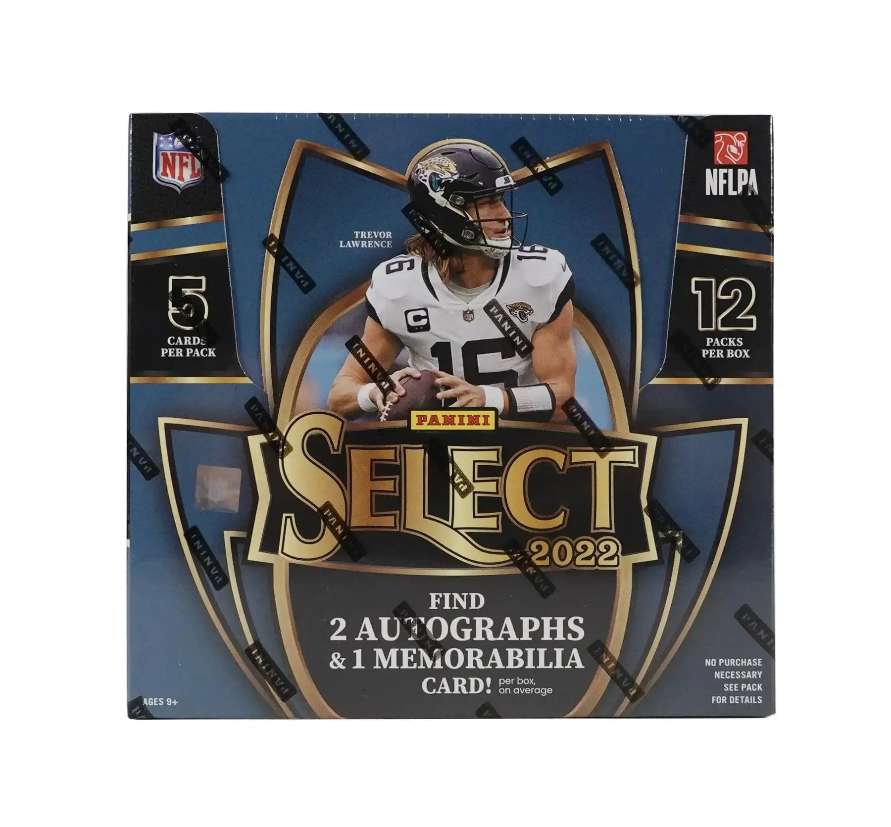 2022 Panini Select Football Hobby Box with Prizm Max, Premier Level, and Rookie Signature Cards