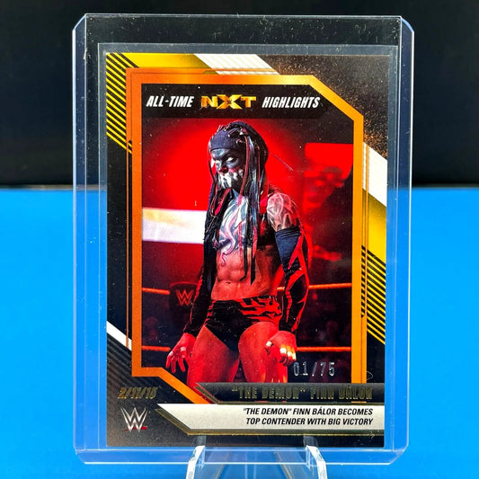 Finn Balor The Demon wrestling card from 2022 Panini WWE NXT collectible set