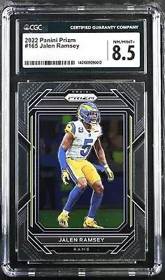 Graded 2022 Prizm Jalen Ramsey #165 Football Card CGC 8.5 for collectors