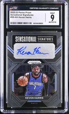 Autographed Prizm Kevon Harris basketball card from 2022 Prizm Kevon Harris #SS-KH series