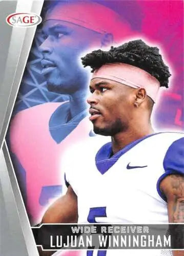 Football trading card of Buffalo Bills player in blue and white uniform, original gloss