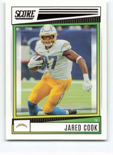 Jared Cook football card 2022 Score #135 NM-MT original gloss LA Chargers