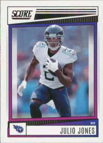 Julio Jones NM-MT football card 2022 Score #27 with original gloss Titans design
