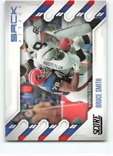 2022 Score Sack Attack #12 Bruce Smith NM-MT football card with original gloss