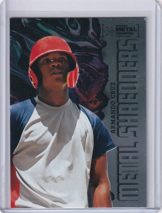 Baseball trading card of Armando Cruz from Skybox Metal Universe Champions series